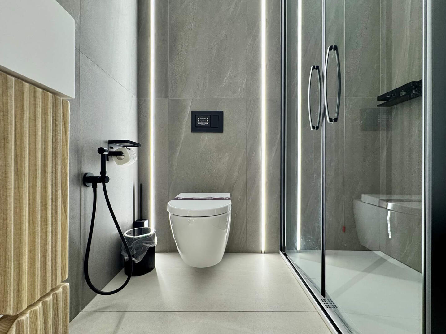 Amazing Luxury Bathroom with High-End Fixtures.