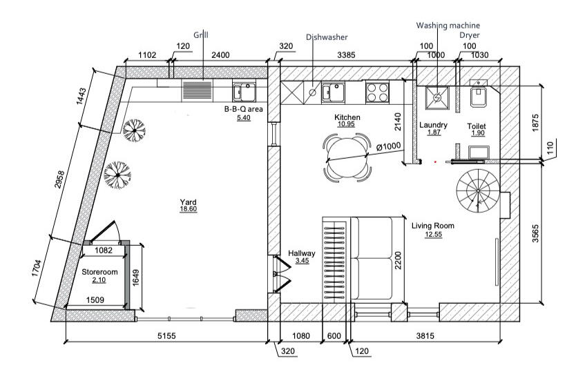via Delle Terme Townhouse - Floor Plan